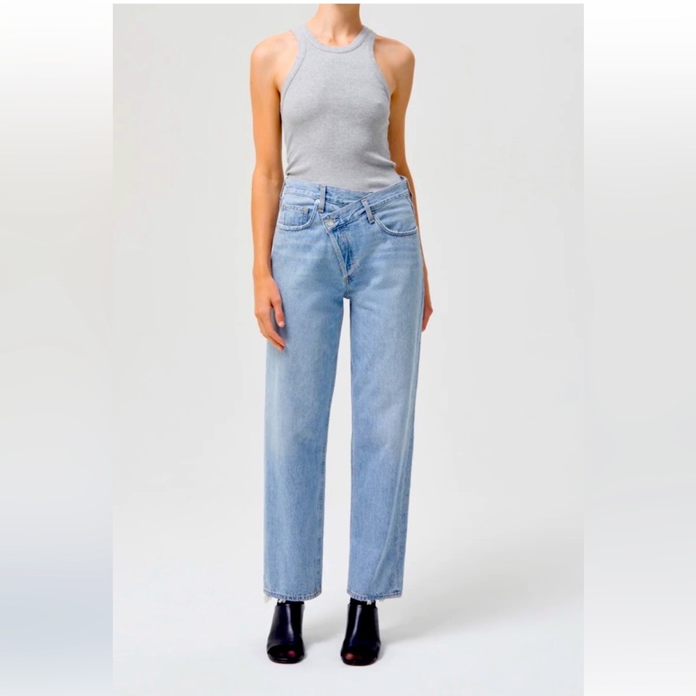 COPY - AGolde Size 26 Criss Cross Oversized/Upsized Dimension